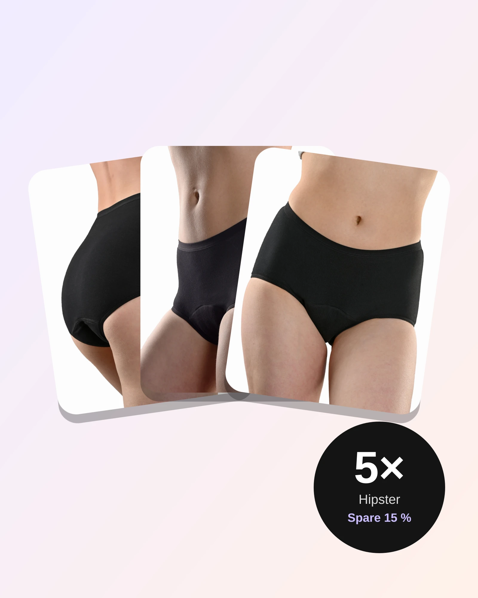 Damen Hipster 5er-Pack – Ansicht 1