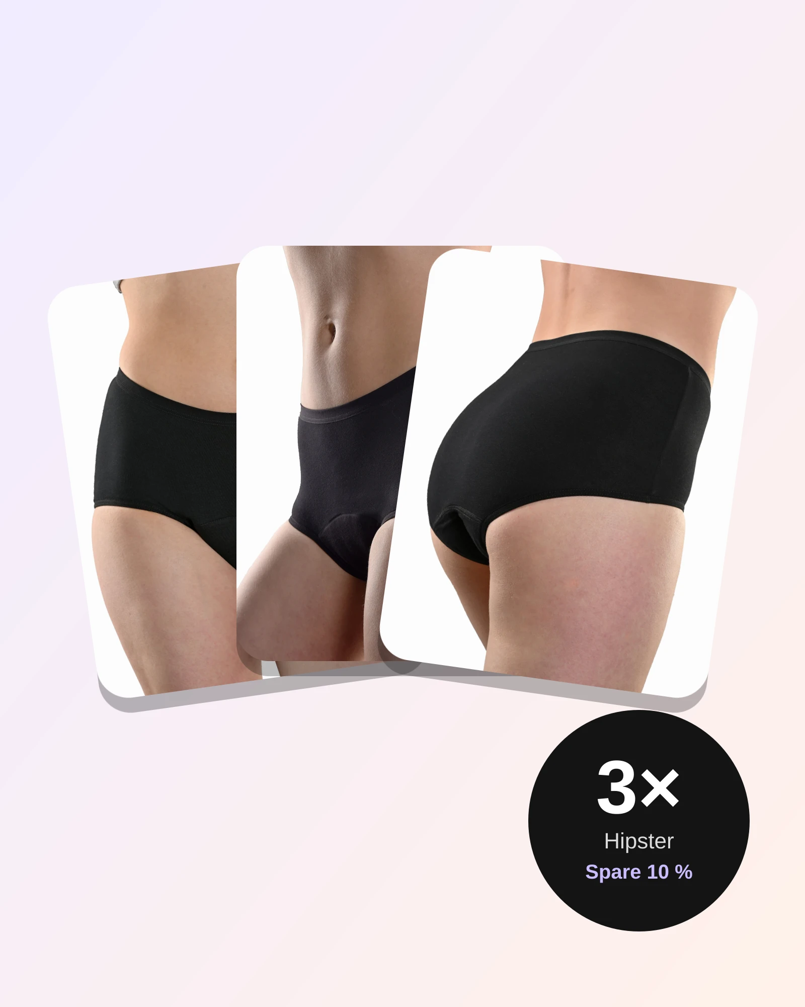 Damen Hipster 3er-Pack – Ansicht 1